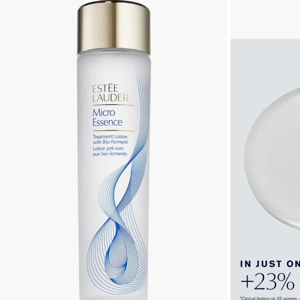 Estee Lauder Micro Essence Treatment Lotion - Gold and White